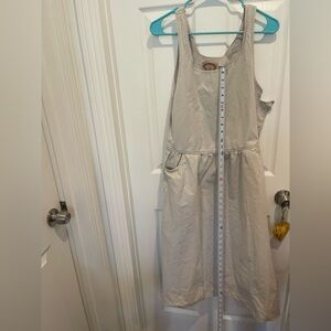 rare vintage banana republic Beige Sleeveless jumper Dress